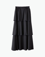 Load image into Gallery viewer, Satin mellow tiered skirt

