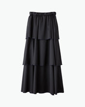 Load image into Gallery viewer, Satin mellow tiered skirt
